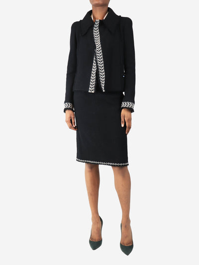 Black fall 2004 blazer and skirt set - size UK 6 Sets Chanel 