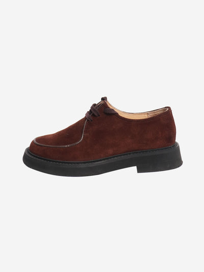 Brown Gaelle suede shoes - size EU 38 Flat Shoes A.P.C. 