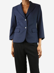 The Row Blue wool blazer - size UK 10