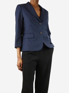 The Row Blue wool blazer - size UK 10