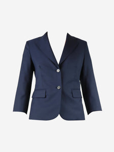 The Row Blue wool blazer - size UK 10