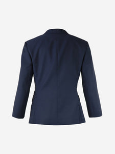 The Row Blue wool blazer - size UK 10