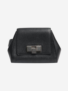Bottega Veneta Black Geometric leather belt bag
