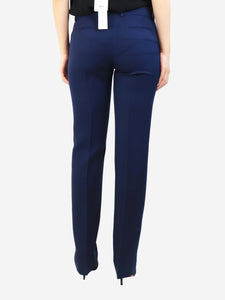 Celine Blue tapered wool trousers - size UK 12