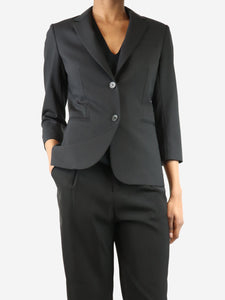 The Row Black wool blazer - size UK 8