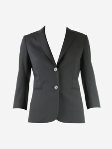 The Row Black wool blazer - size UK 8