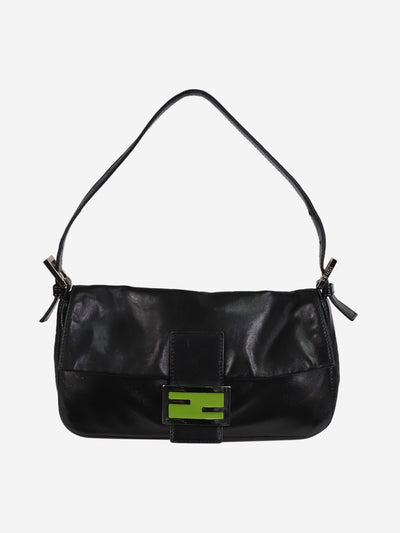 Black leather Baguette bag Shoulder bags Fendi 