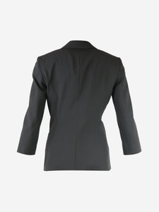 The Row Black wool blazer - size UK 8