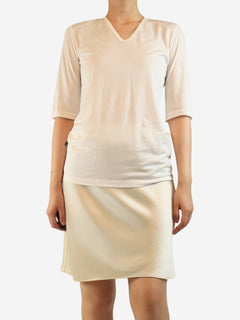 White v-neck t-shirt - size M Tops Jil Sander 
