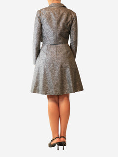 Grey Two piece dress and coat set - size UK 10 Sets Christian Dior 