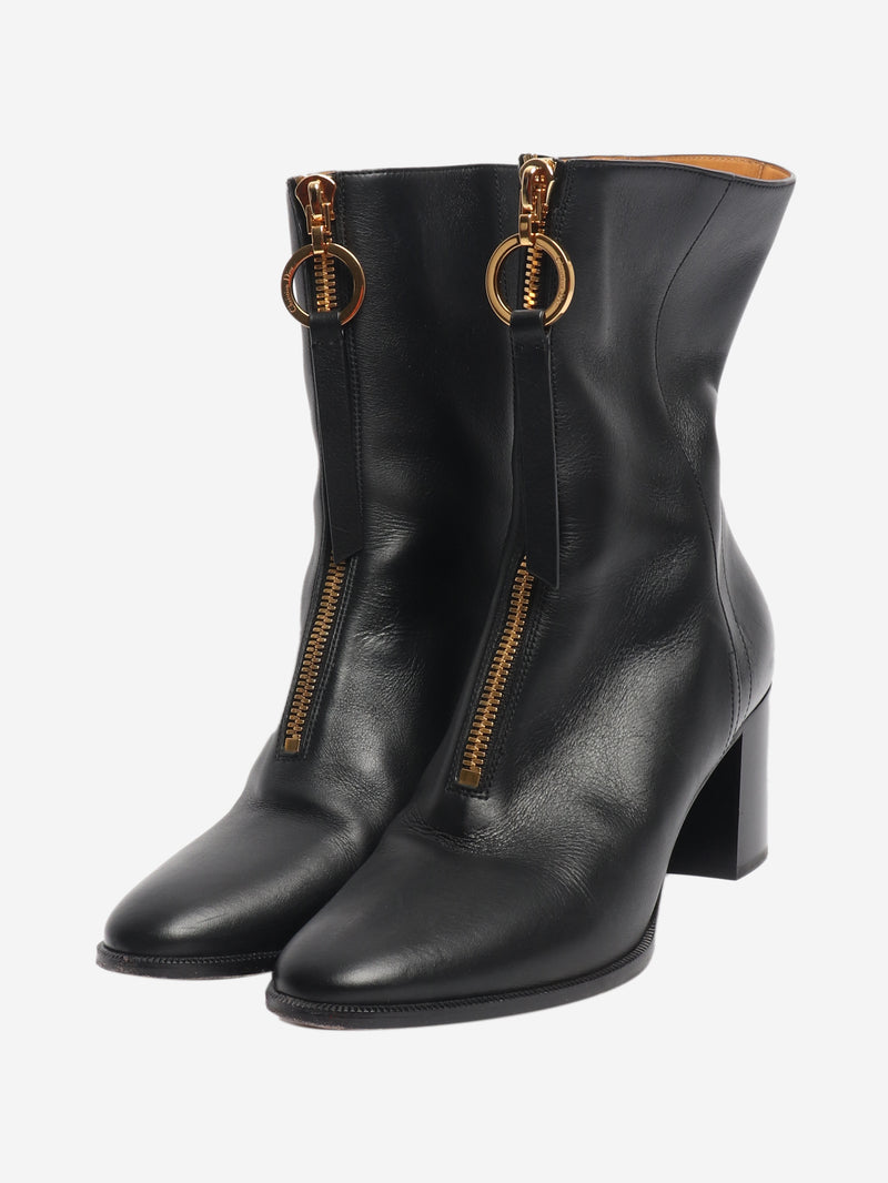 Black Effrontee heeled ankle boots - size EU 40