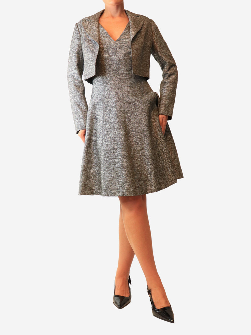 Grey Two piece dress and coat set - size UK 10 Sets Christian Dior 