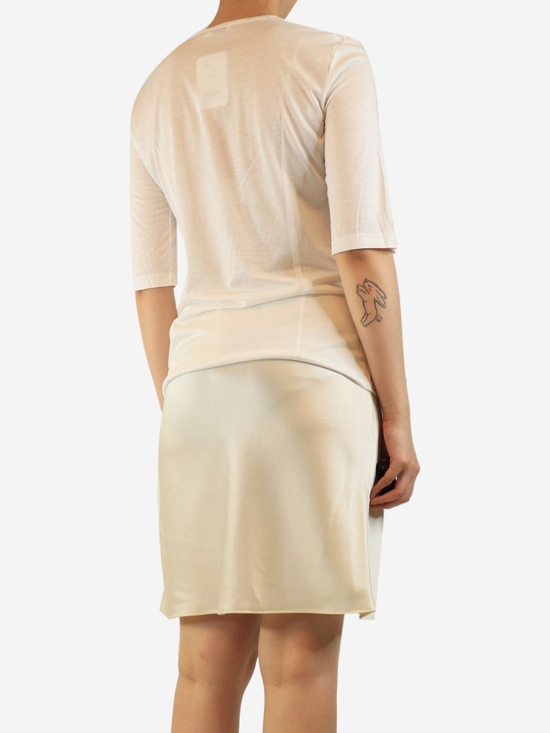 White v-neck t-shirt - size M Tops Jil Sander 