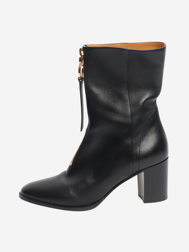 Black Effrontee heeled ankle boots - size EU 40