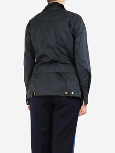Saint Laurent Washed black utility jacket - size UK 12