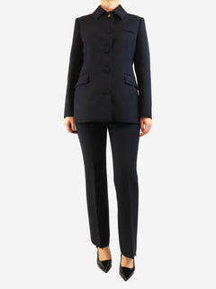 Navy wool jacket and trouser set - size UK 10 Sets Gucci 