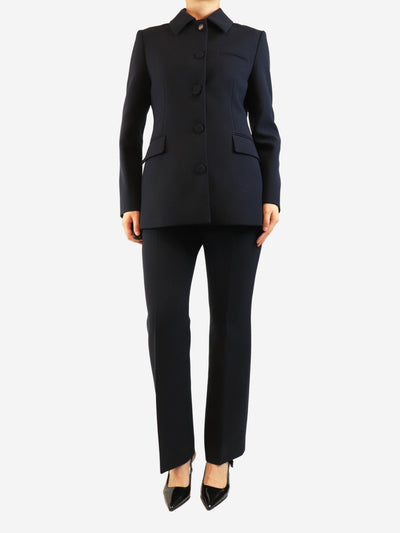 Navy wool jacket and trouser set - size UK 10 Sets Gucci 
