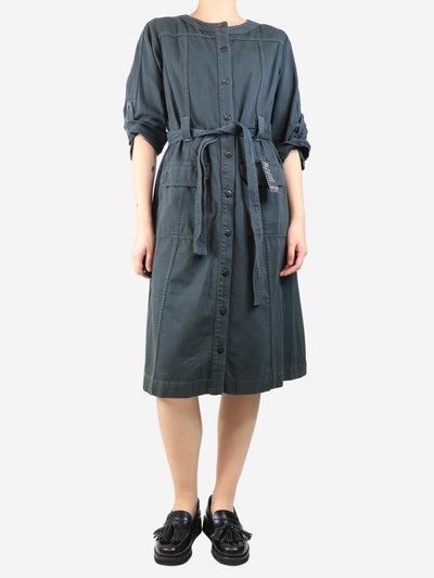 Clay Matilda multi stitch midi dress - size UK 14 Dresses Wyse 