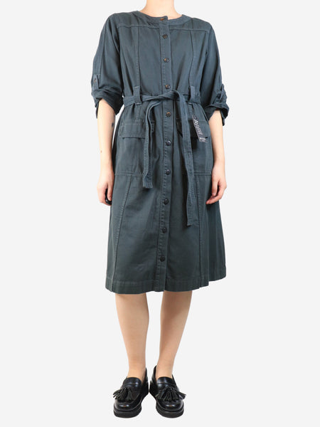Clay Matilda multi stitch midi dress  - size UK 14 product image