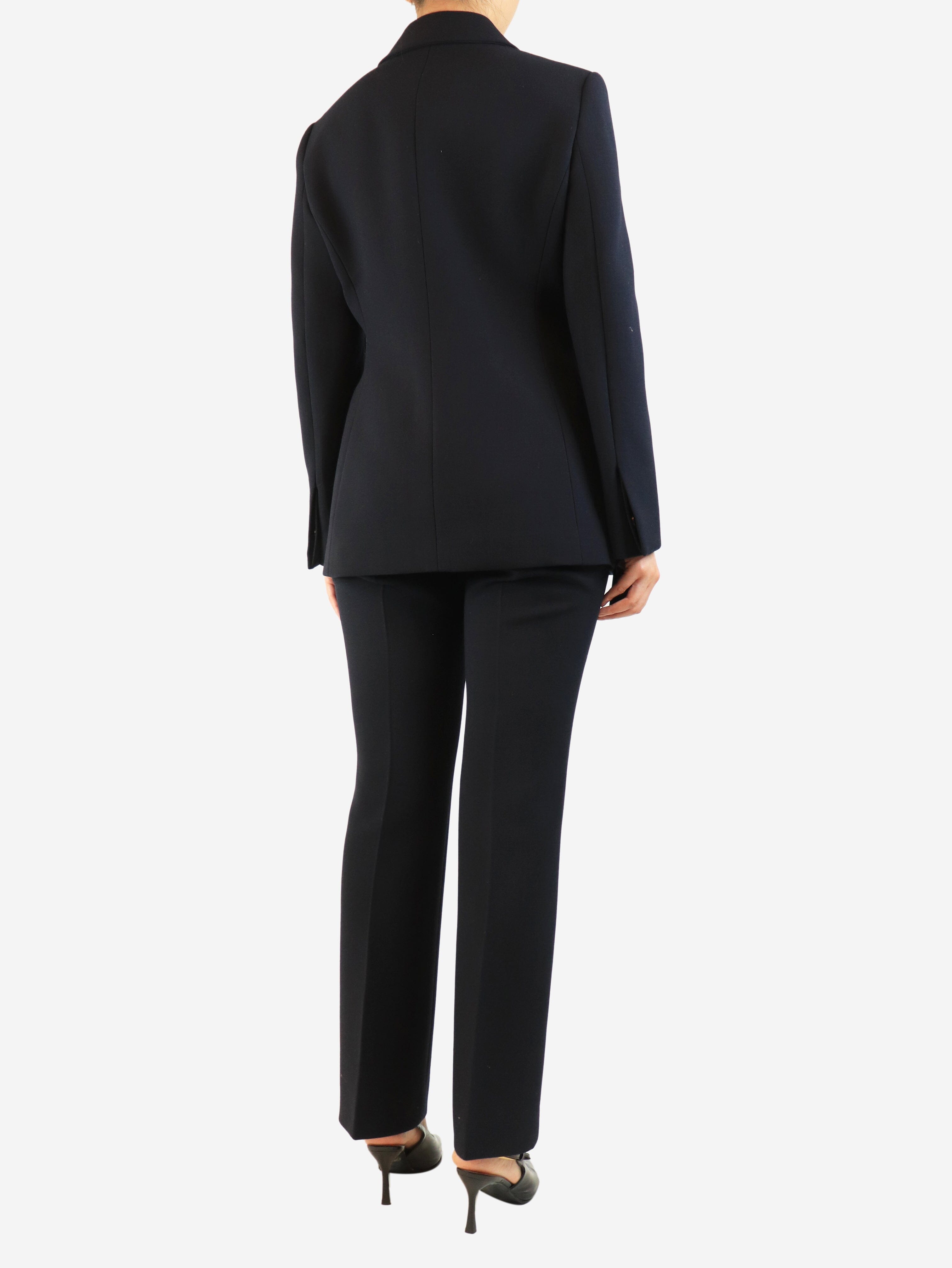 Navy wool jacket and trouser set - size UK 10 Sets Gucci 