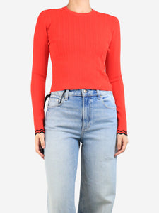 Proenza Schouler Red knit top - size M