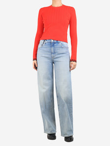 Paige Sasha light-wash denim jeans - size UK 10