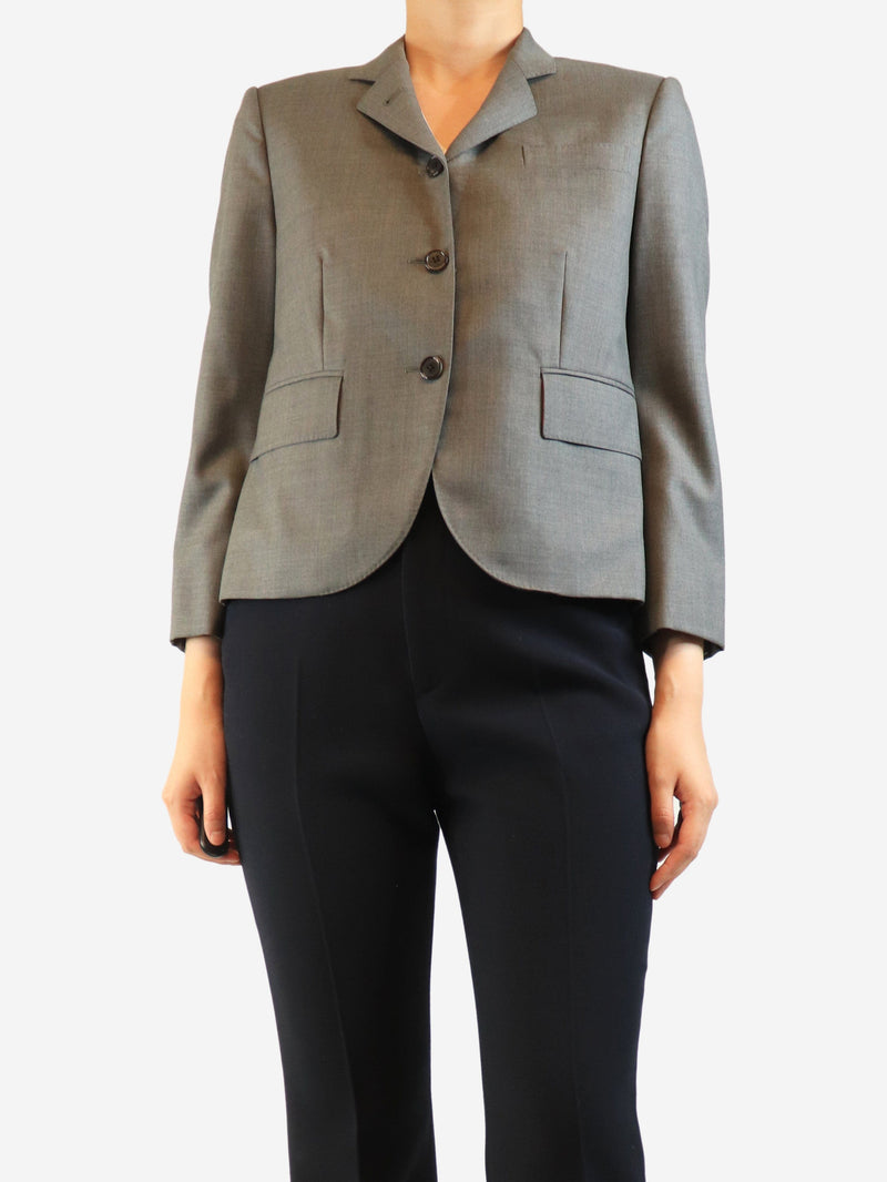 Grey wool jacket - size UK 12 Coats & Jackets Thom Browne 