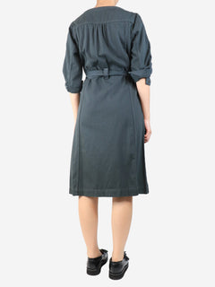 Clay Matilda multi stitch midi dress - size UK 14 Dresses Wyse 