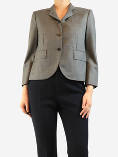 Grey wool jacket - size UK 12 Coats & Jackets Thom Browne 