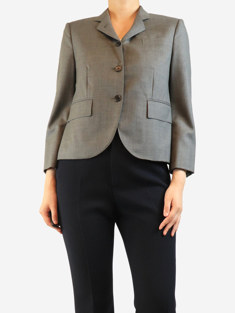 Grey wool jacket - size UK 12 Coats & Jackets Thom Browne 