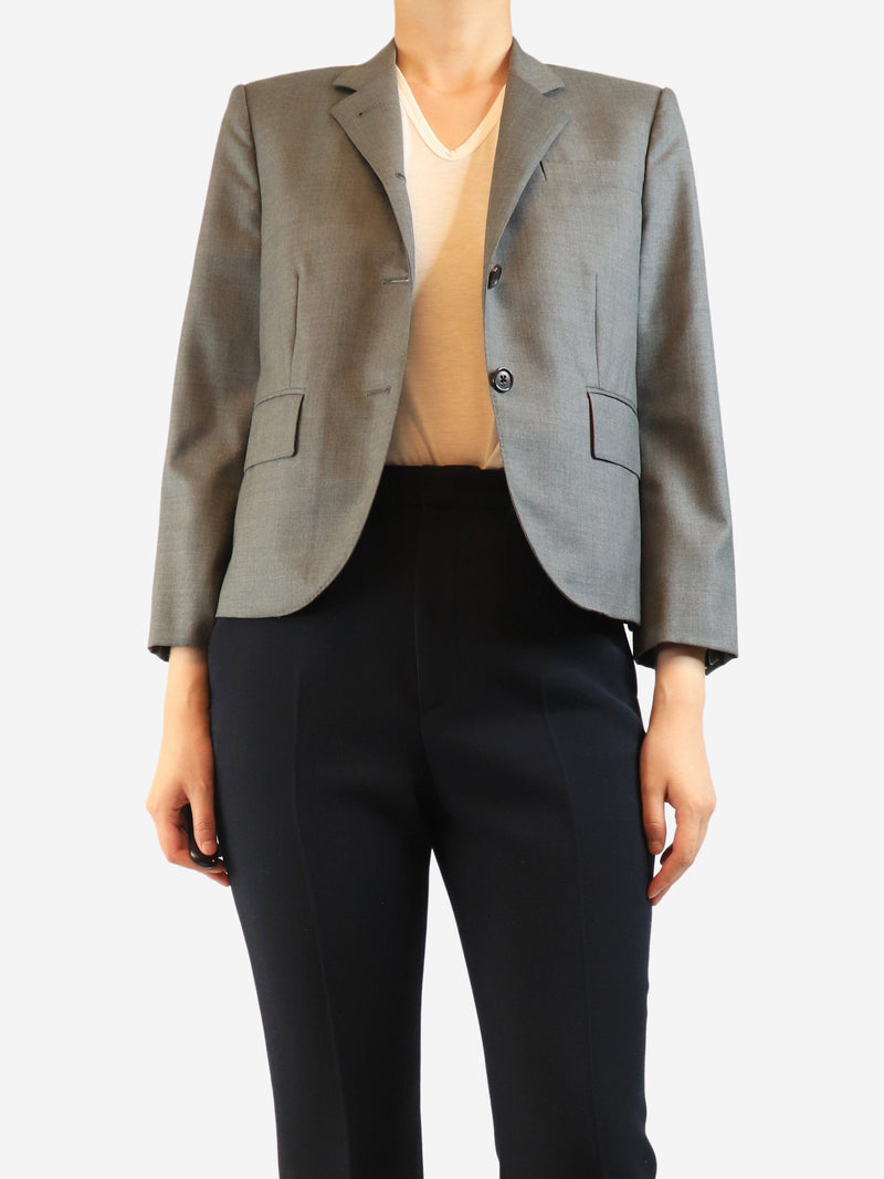 Grey wool jacket - size UK 12 Coats & Jackets Thom Browne 