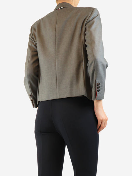 Grey wool jacket - size UK 12 alternate image