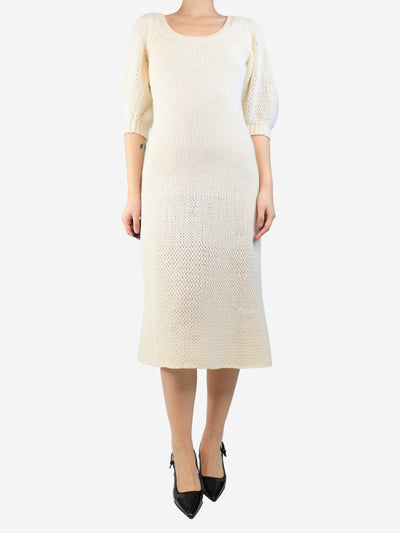 Cream wool midi dress - size S Dresses Chloe 