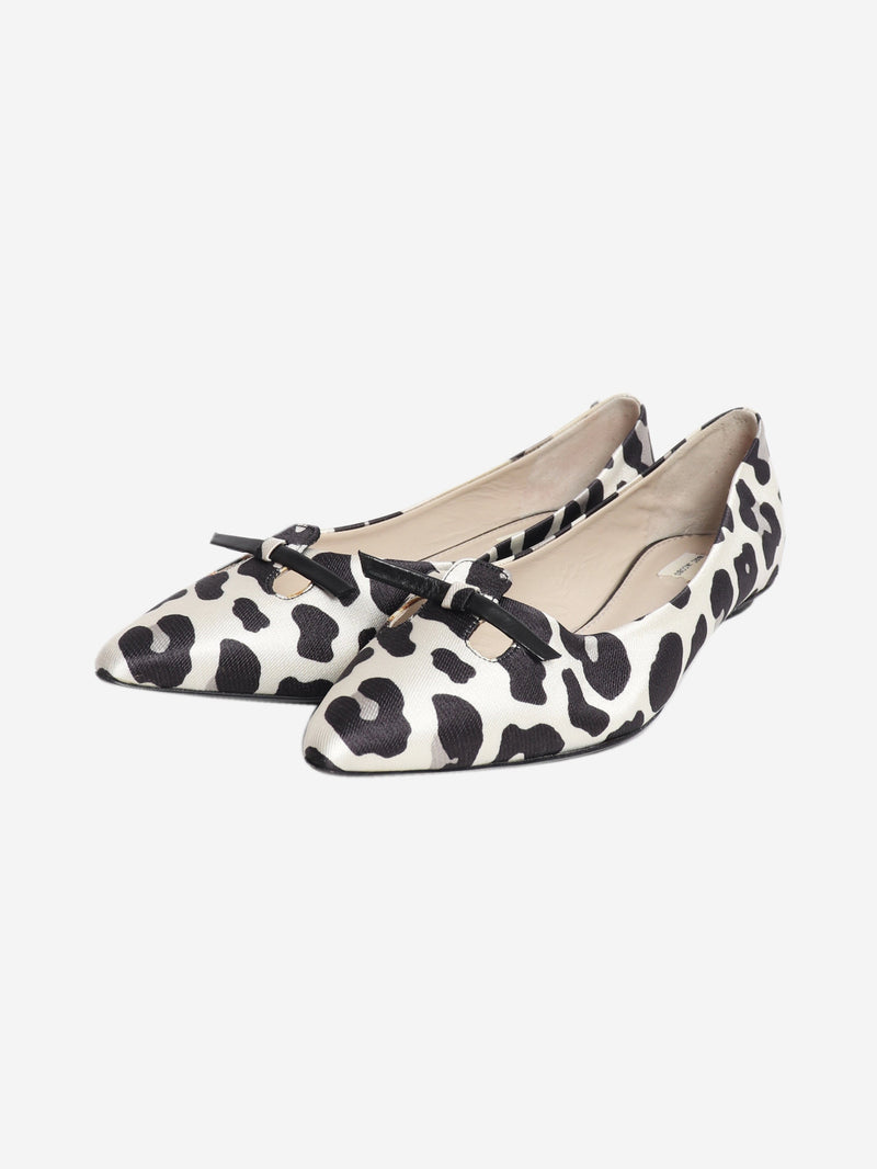 Vintage grey leopard-print ballet flats - size EU 37 Flat Shoes Marc Jacobs 