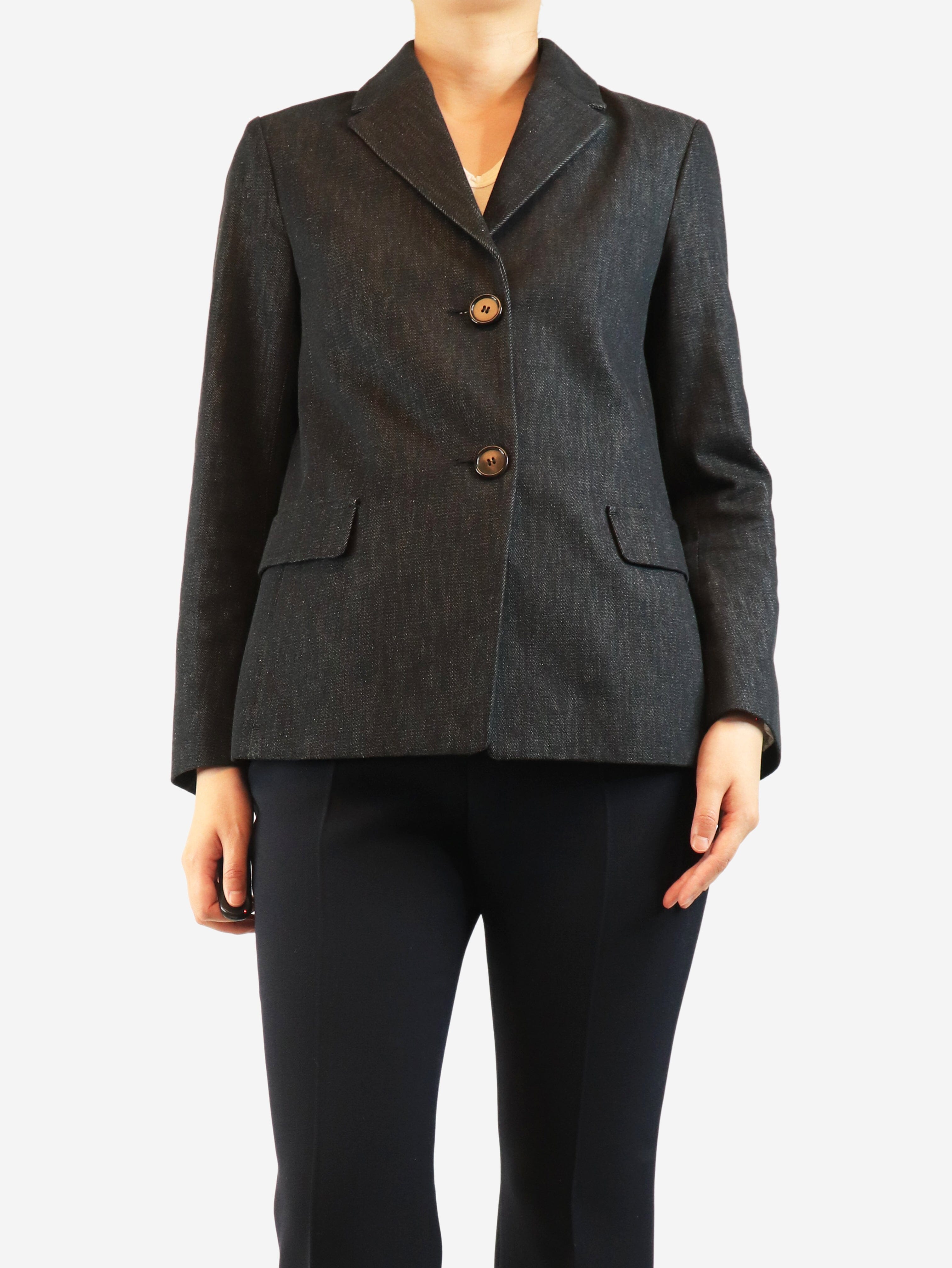 Black denim jacket - size UK 8 Coats & Jackets S Max Mara 