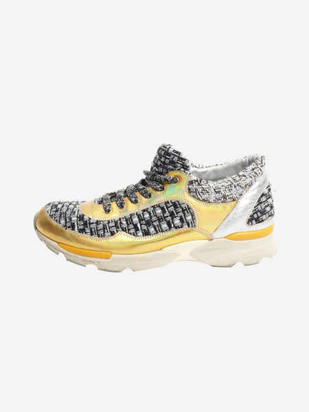 Tweed lurex trainers - size EU 38 (UK 5) product image