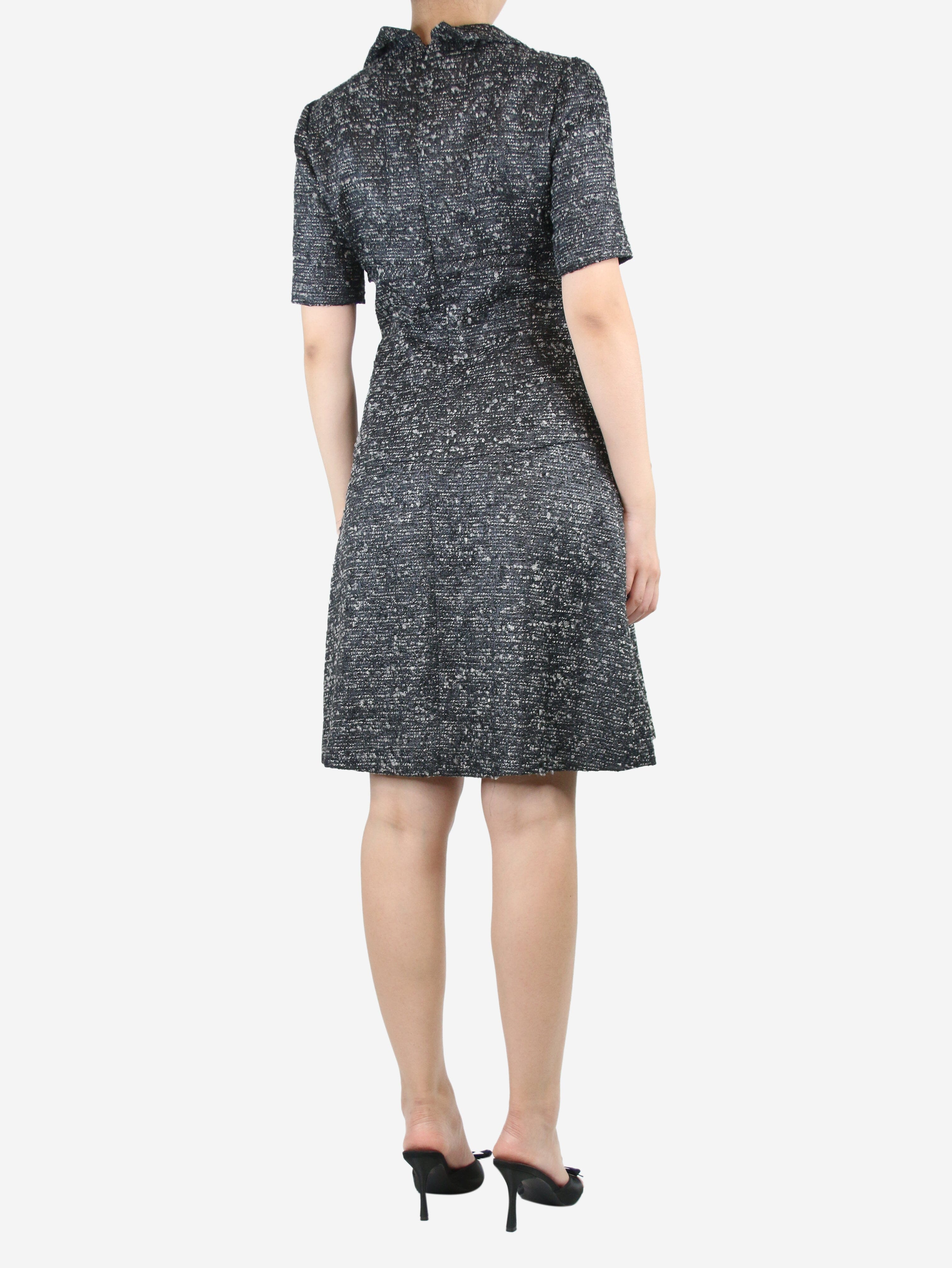Grey tweed midi dress - size UK 8 Dresses Oscar De La Renta 