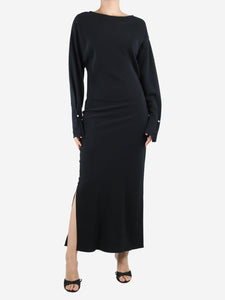 Marni Black boat-neck maxi dress - size UK 10