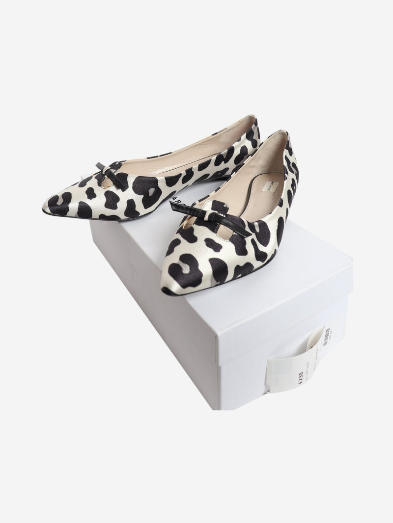 Vintage grey leopard-print ballet flats - size EU 37 Flat Shoes Marc Jacobs 