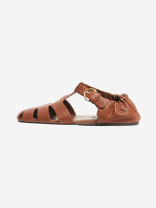 Miu Miu Oak Ruches fisherman sandals - size EU 38