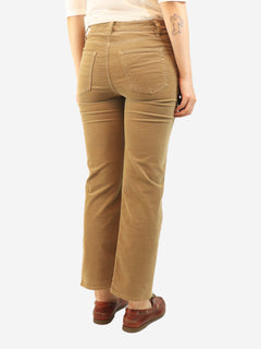 Brown corduroy Le Sleek jeans - size UK 10 Trousers Frame 