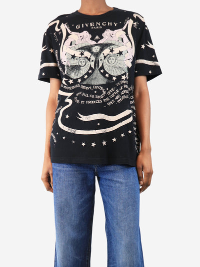 Black tarot card print t-shirt - size XS Tops Givenchy 