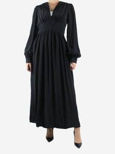 Wiggy Kit Black V-neckline maxi dress - size S