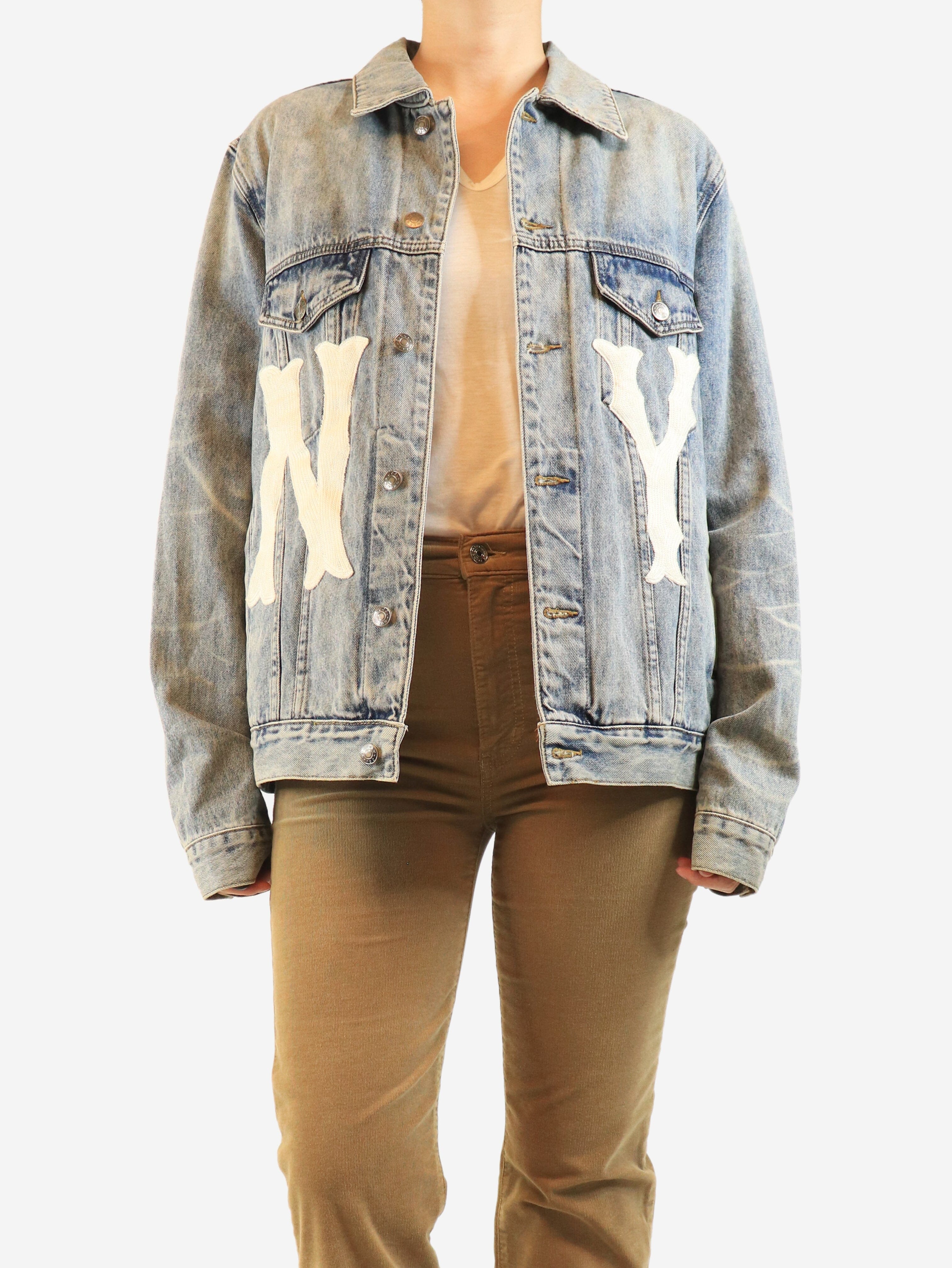Blue Yankees denim jacket - size Coats & Jackets Gucci 