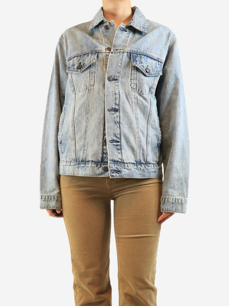 Blue denim 'Guccy' jacket - size L product image