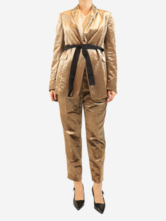 Brown velvet suit set - size UK 10 Suits Brunello Cucinelli 