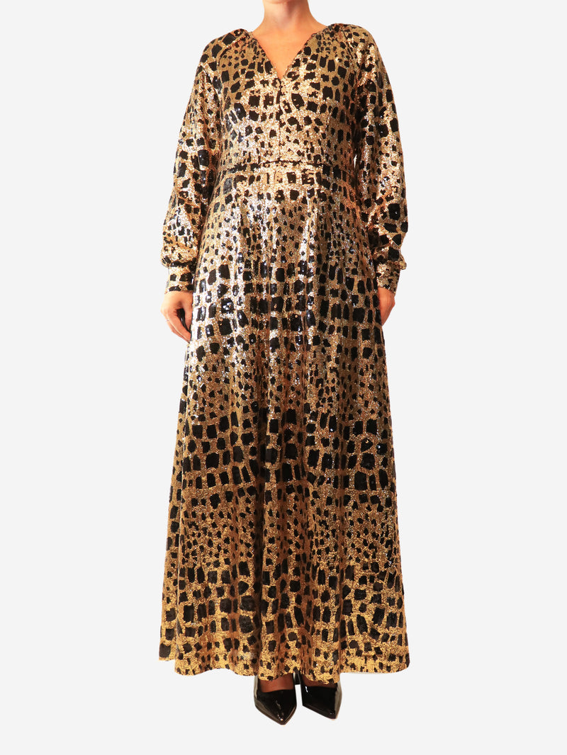 Black and gold Baguy maxi dress - size M