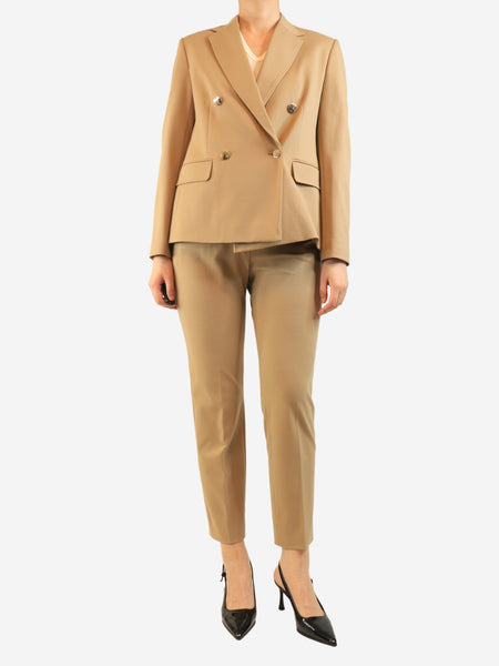 Camel two-piece suit set - size UK 10 product image