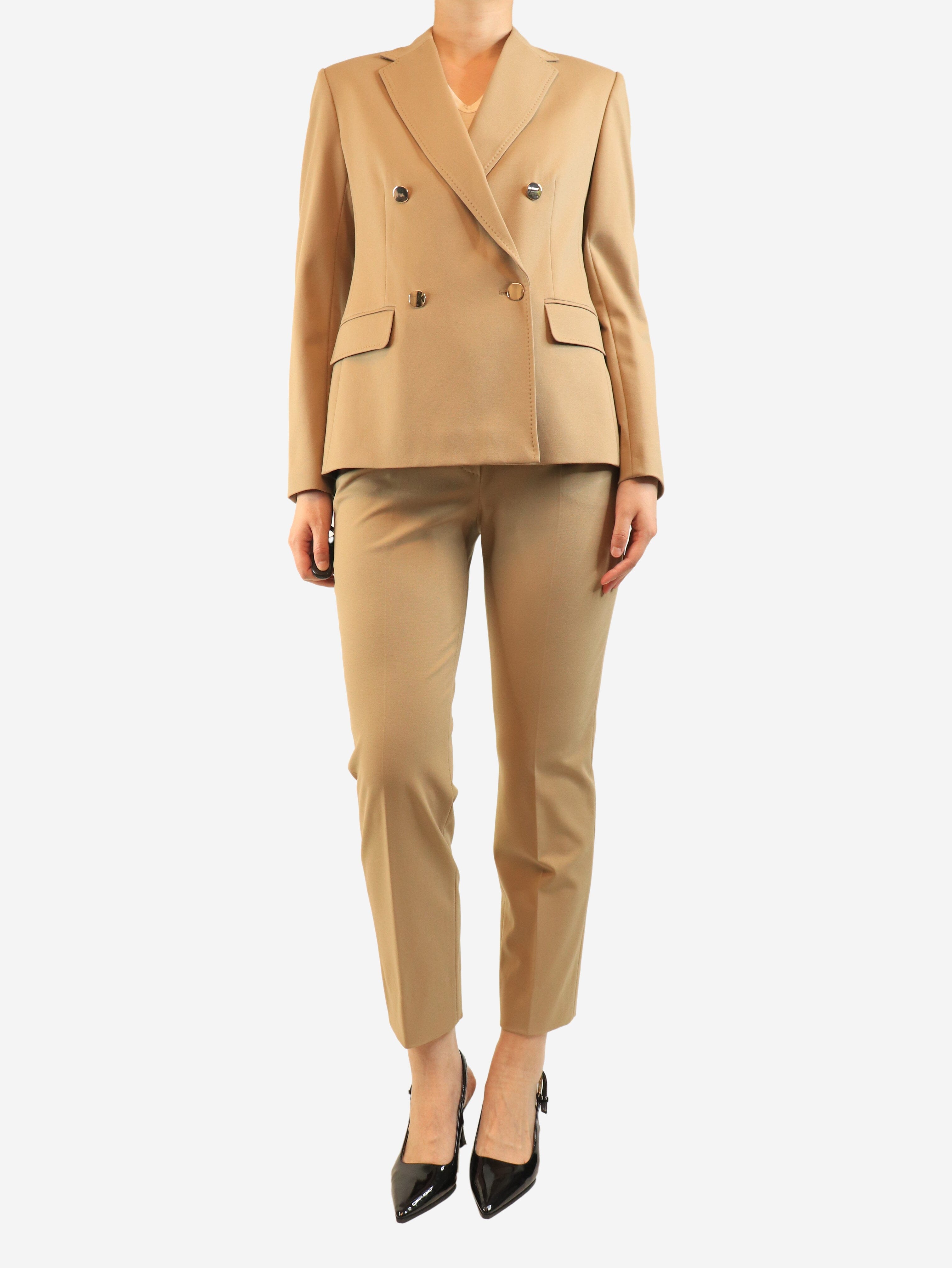 Camel two-piece suit set - size UK 10 Sets Max Mara Studio 