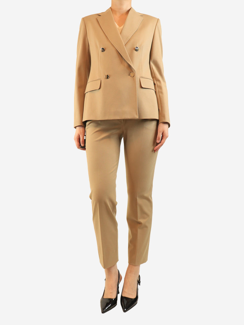 Camel two-piece suit set - size UK 10 Sets Max Mara Studio 